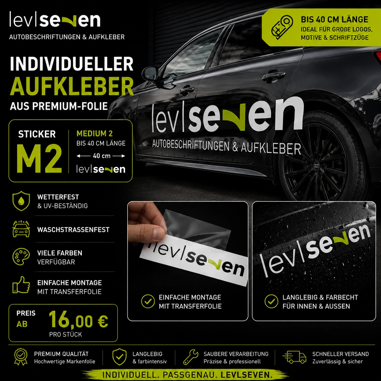 Beispiel eines individuellen M2 Stickers