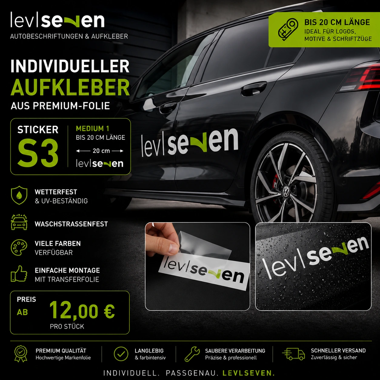 Beispiel eines individuellen S3 Stickers