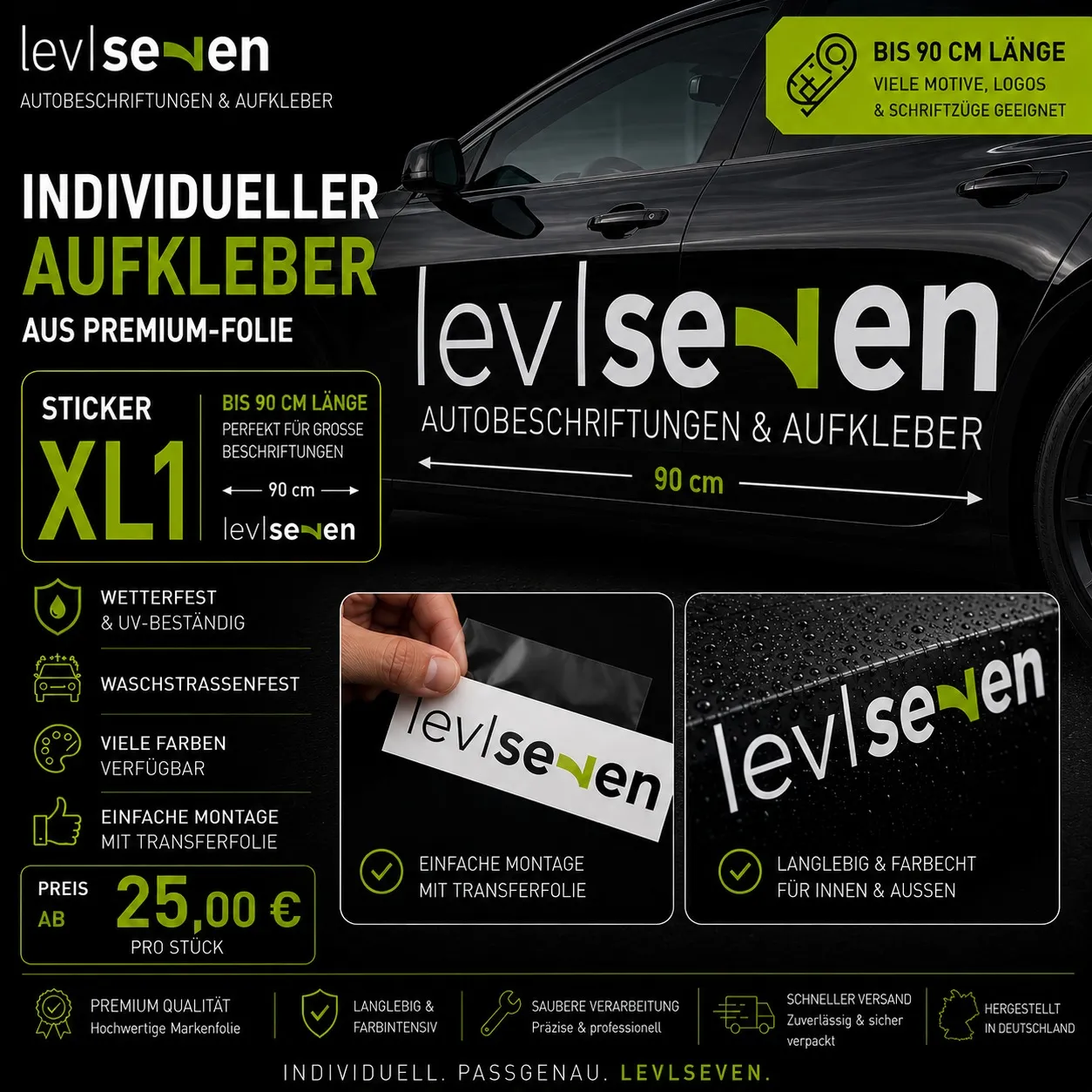 Beispiel eines individuellen XL1 Stickers
